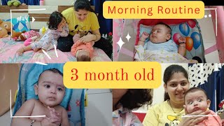 Unfiltered: Real Morning Routine of 3 Month old baby| Morning Routine 3 month old