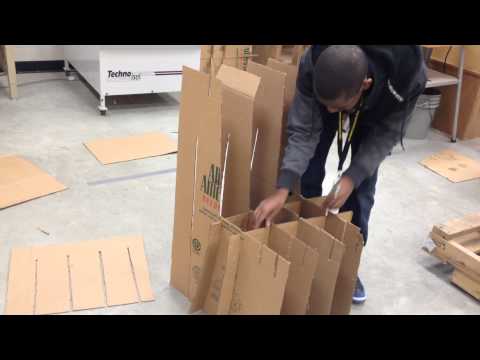 How to build cardboard chair 2014 CDFX How to build cardboard chair 2014 CDFX