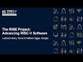 The RISE Project: Advancing RISC-V Software - Ludovic Henry, Rivos & Nathan Egge, Google