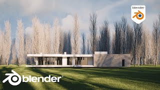 Realistic Exterior Architecture In 20 Minutes In Blender - Beginner tutorial