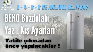 Beko Buzdolabı Yaz Kış Ayarı Kaç Olmalı? 2 - 4 - 6 - 8 ne anlama geliyor? İdeal derece kaç olmalı?