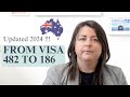 482 Employer Sponsored Visa Australia to 186TRT PR Visa - Updated  2024