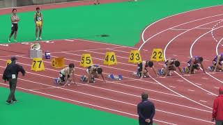 第４回日田市記録会（2022 10 9）男子100m（中山、本道）