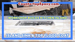 Countertop Epoxy - How To DIY Kitchen Island -  Workshop Builds a Kitchen Island - Day 3