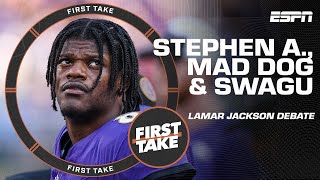 Stephen A., Mad Dog & Swagu FIRED UP 🔥 Do you want Lamar Jackson at QB in the pl