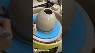 Throwing an Orb Vase using Standard Ceramic 563 clay on a Brent CXC pottery wheel