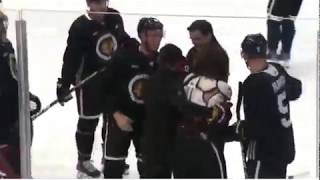 Jonathan Toews/ Duncan Keith FIGHT (Practice fight) Jan 20, 2020