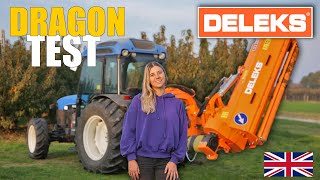 DELEKS® DRAGON Offset side mulcher: The field test in @loscultoredelglobo farm.