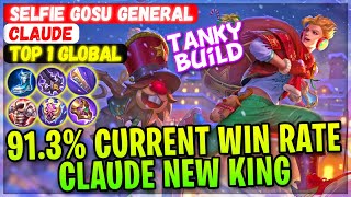 91.3% Current Win Rate, Claude New King [ Top 1 Global Claude ] Selfie Gosu General - Mobile Legends