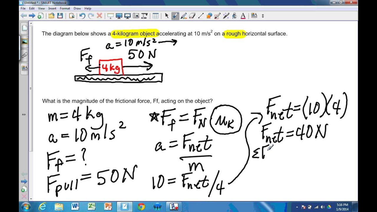 How To Calculate F Ma