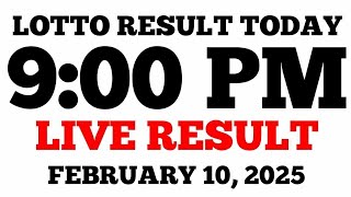 Lotto Result Today 9PM Draw February 10, 2025 PCSO LIVE Result