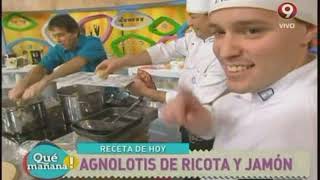 Agnolotis de ricota y jamón