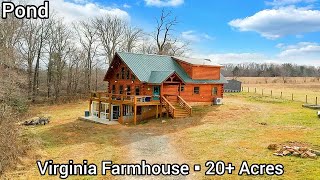 Virginia Cabins For Sale | $499k | Virginia Farms For Sale | 20+ Acres | Acreage Log Homes