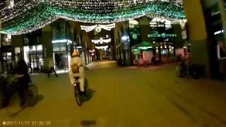 Rondje door Centrum Groningen met overal mooie verlichting voor Sinterklaas en Kerst (17-11-17)