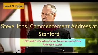 Learn English with Read N Digest | Steve Jobs' Commencement Speech 2005 with Big Subtitles Stanford
