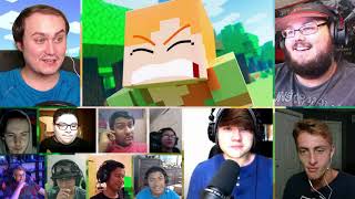 "ANGRY ALEX" 🎵 [VERSION A] Minecraft Animation Music Video [REACTION MASH-UP]#1325