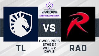 Team Liquid vs Rad Esports | OWCS 2025 NA | Stage 1 Week 2 Day 2