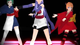 【MMD銀魂/GinTama】Circus 【Sacchan + Kagura + Tama】