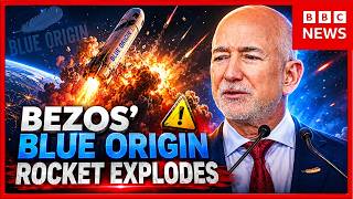 Blue Origin Rocket Erupts in Massive Explosion During Florida Test | BBC News