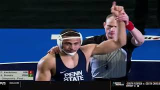 Aaron Brooks vs Parker Keckeisen NCAA Wrestling Championship 184 Penn St vs Northern Iowa 3/18/23