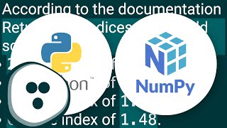 Numpy argsort - what is it doing?