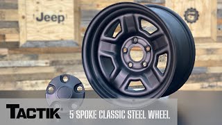 Tactik 5 Spoke Classic Steel Wheels for Jeep Wrangler \u0026 Jeep Gladiator