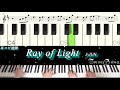 【ピアノ】ray of light／ジェジュン【ランウェイで笑って】김재중