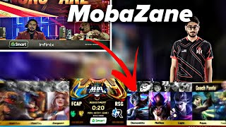 Casters literally said MobaZane when RSG picked ALPHA  , MPL PH FCAP VS RSG