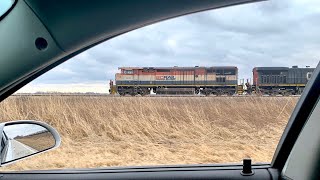 Pacing BC Rail #4617 on the U709 south of Effingham Illinois.