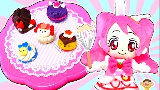 プリキュアアラモード スイーツを粘土で手作り❤アニマルスイーツとスイーツパクトで変身⭐キュアマカロンやキュアホイップ、キュアショコラが大活躍！キラキラ おもちゃ アニメ