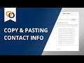 Copy & Pasting Contact Info | EZ Texting Tutorial
