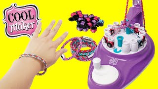 Making DIY Friendship Bracelet with Cool Maker KumiKreator