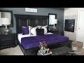 Purple, White, and Black Glam Bedroom Tour