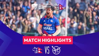 Nepal vs Namibia Match Highlights | Nepal T20I Tri Series