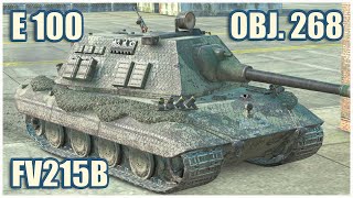 E 100, Object 268 & FV215b • WoT Blitz Gameplay