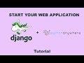 Start a Django Web Application on Python Anywhere