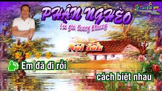 karaoke : vọng cổ PHẬN NGHÈO ( full beat) dây kép - tác giả : Hoàng Khương