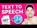 How to Make Text to Speech Videos | AI Voice Generator 🗣