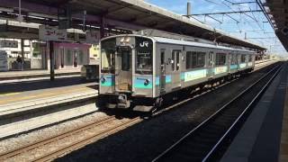 E127系100番台が塩尻駅を発車