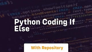 python coding if else