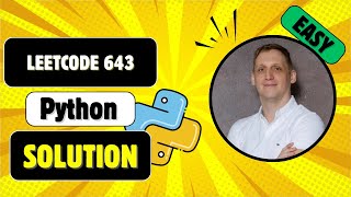 LeetCode 643: Maximum Average Subarray I - Sliding Window Explanation (Python)