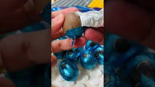 Unwrapping cadbury oreo egg chocolate 🍫 #asmr #unwrapping #chocolateeggs #youtubeshorts #shorts