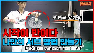 Badminton serve \