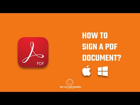 How to digitally sign a pdf document with or without Adobe Acrobat? Also, create a digital signature