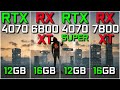 RTX 4070 vs RX 6800 XT vs RTX 4070 SUPER vs RX 7800 XT | Test in 10 Games | 1440p & 2160p