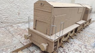 how to make a train engine with cardboard