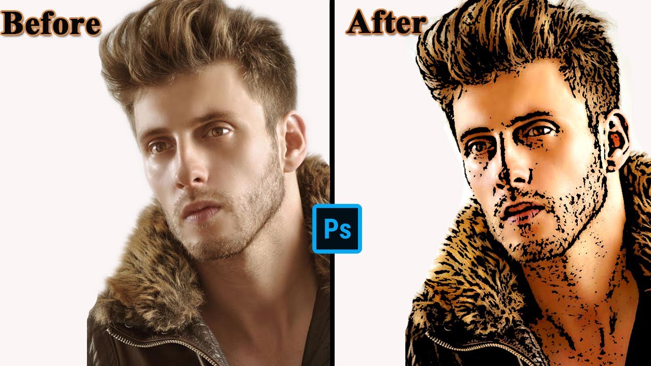 How To Turn Photo Into Cartoon Effect| MS Photoshop| Photoshop Tutorial ...