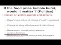 if the food price bubble burst would it matter