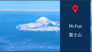 富士山　機上からの眺め　View Mt. Fuji from the plane