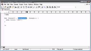 27. for Loop PHP Course Beginner PHP Tutorial Redstone